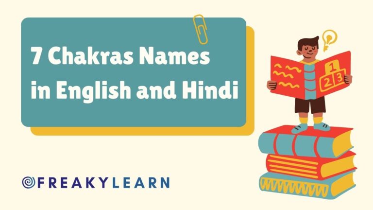 7 Chakras Names in English and Hindi