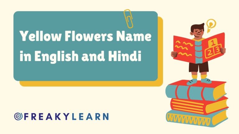 25 Yellow Flowers Name in English and Hindi