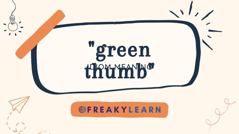 Green Thumb: Meaning in Hindi & English