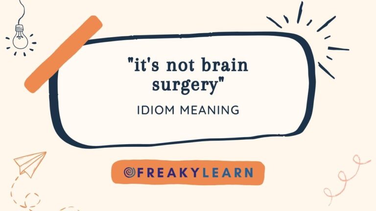 It’S Not Brain Surgery: Meaning in Hindi & English