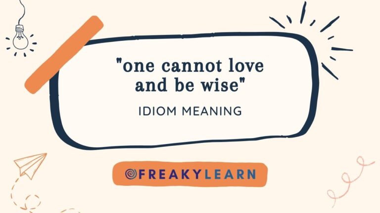 One Cannot Love And Be Wise: Meaning in Hindi & English