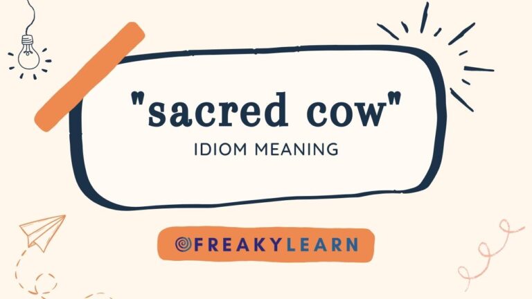 Sacred Cow: Meaning in Hindi & English