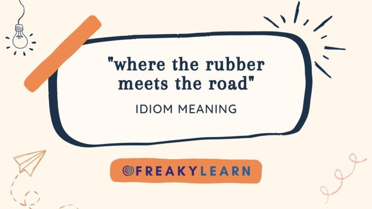 Where The Rubber Meets The Road: Meaning in Hindi & English