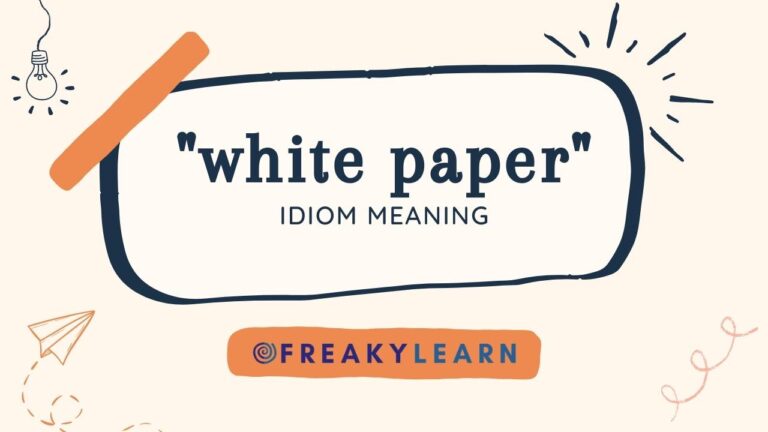 White Paper: Meaning in Hindi & English