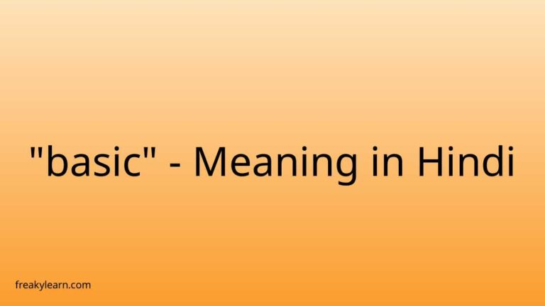 basic-meaning-in-hindi-freakylearn