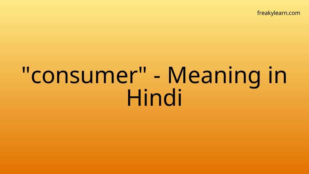 consumer-meaning-in-hindi-freakylearn