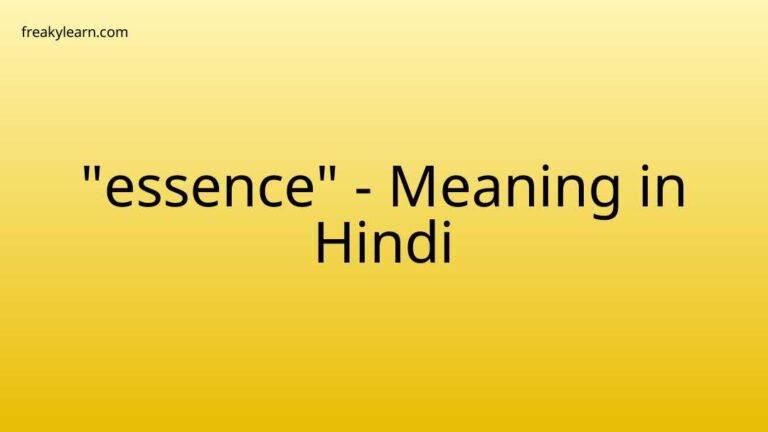 “essence” Meaning in Hindi