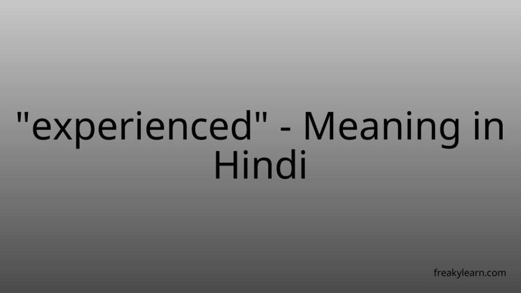 experienced-meaning-in-hindi-freakylearn