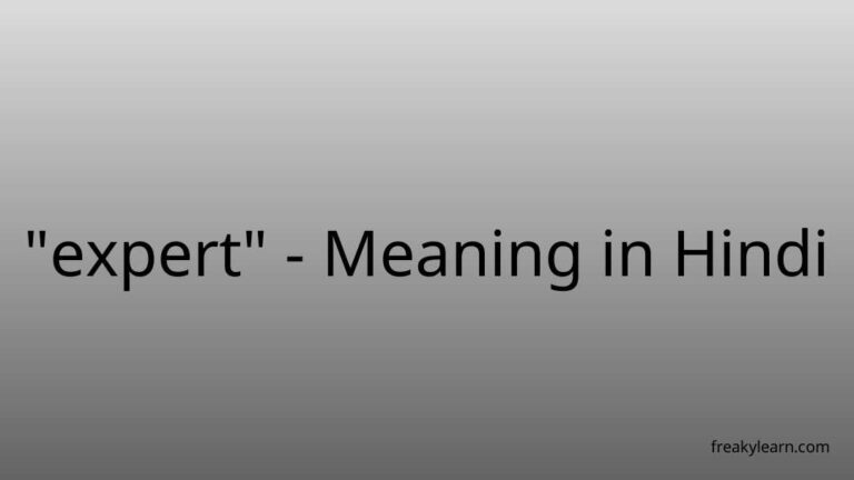 “expert” Meaning in Hindi