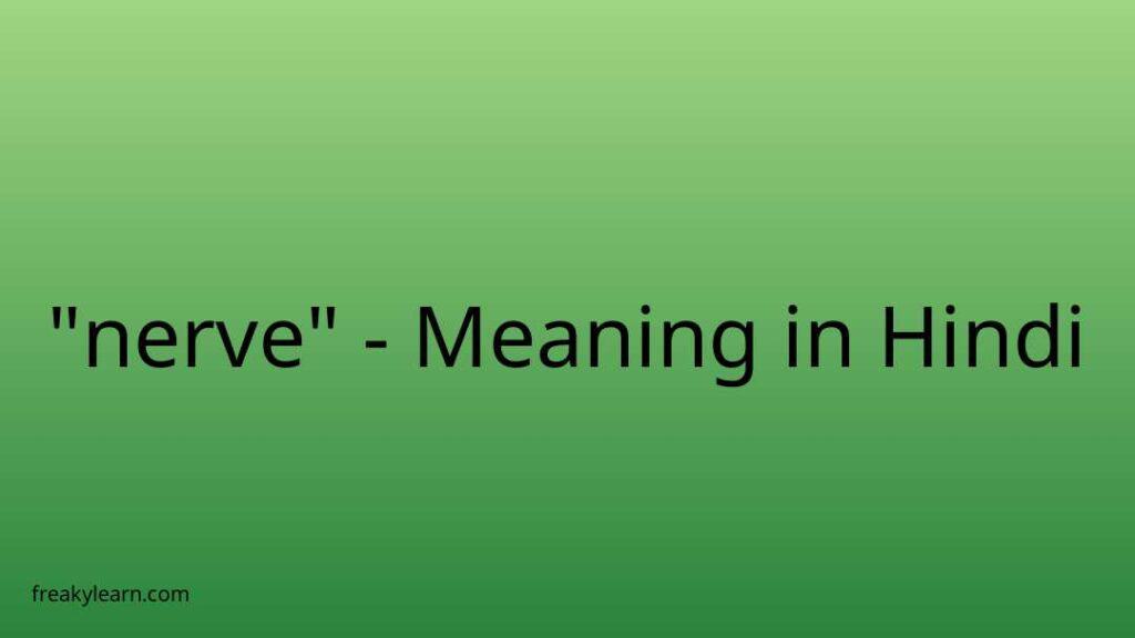 nerve-meaning-in-hindi-freakylearn