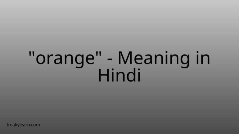 “orange” Meaning in Hindi