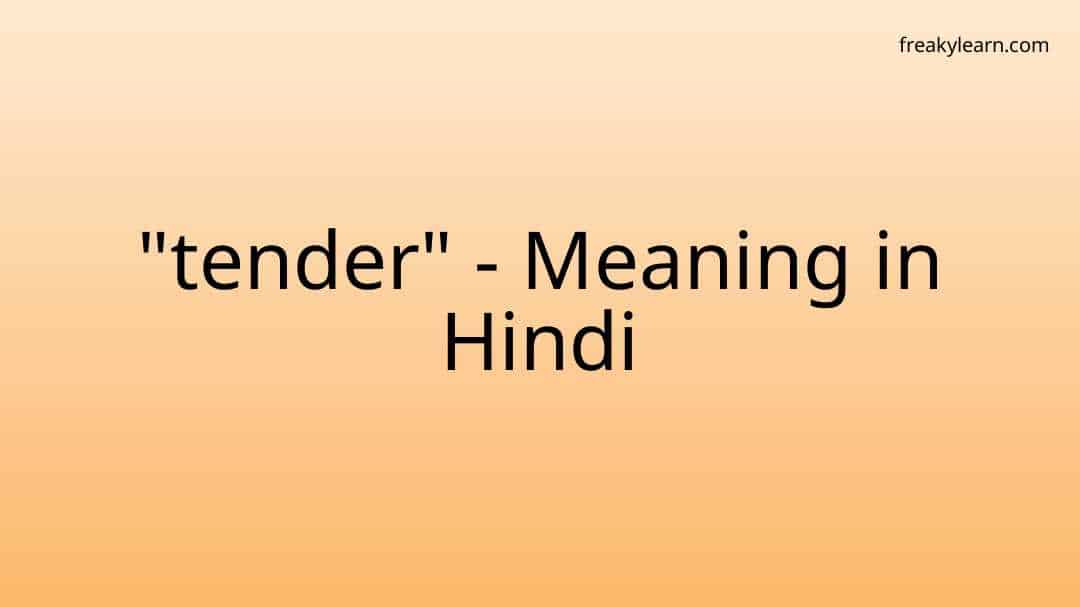 tender-meaning-in-hindi-tender-ka-kya-matlab-hai-meaning-of-tender