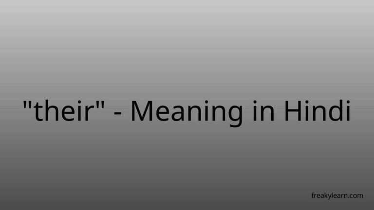 “their” Meaning in Hindi